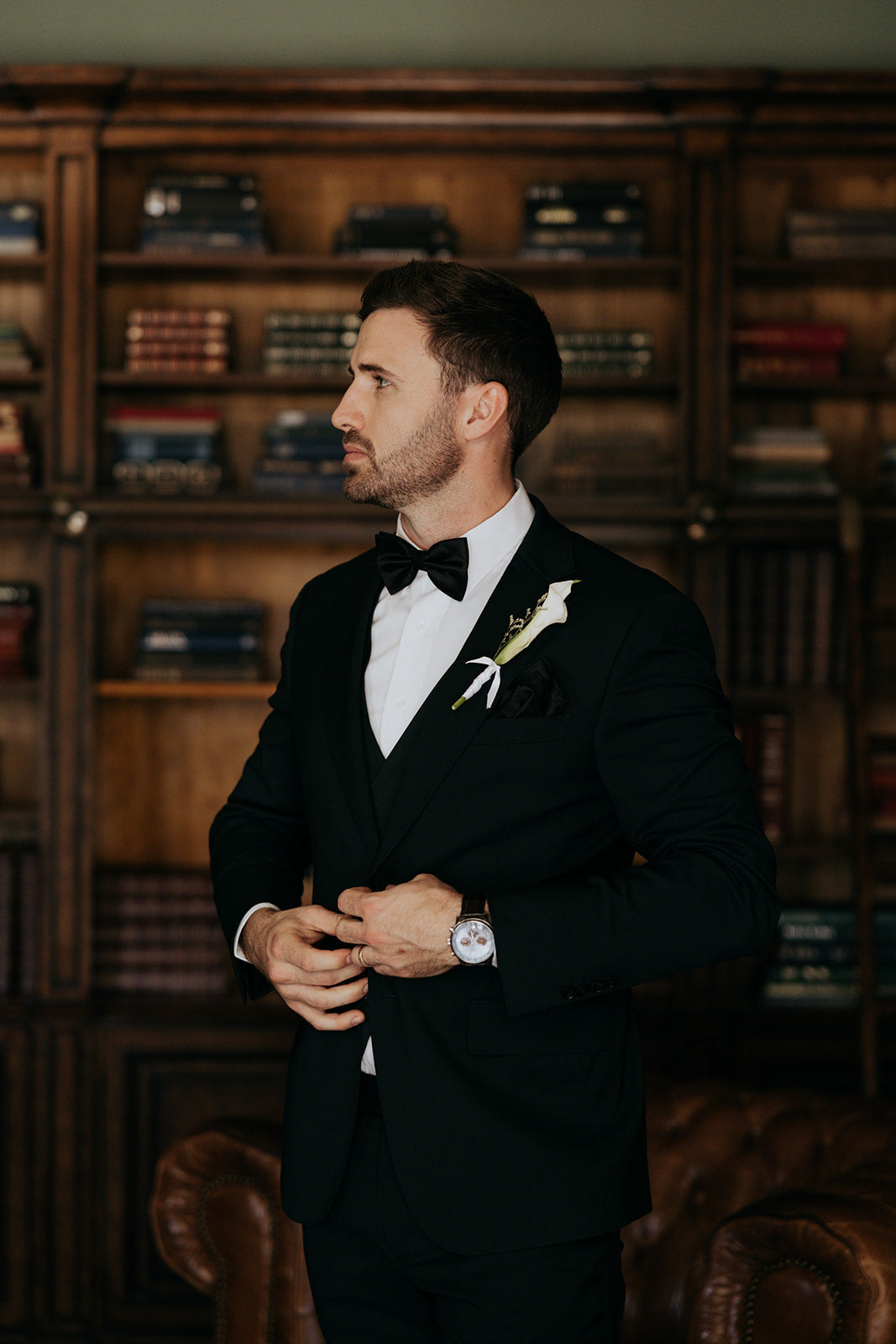 Midnight black Tux by House of Falcone - Bespoke Men's Tailoring Brisbane
