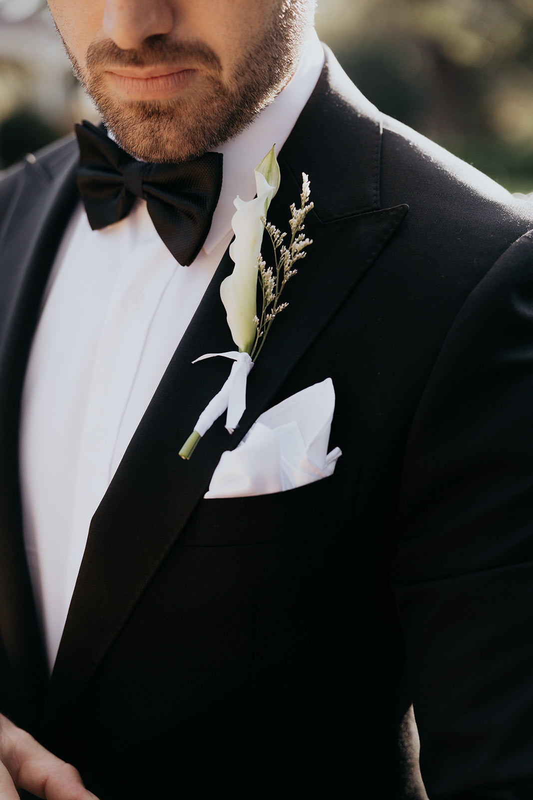 Midnight black Tux - Men's Bespoke Suit | House of Falcone Brisbane