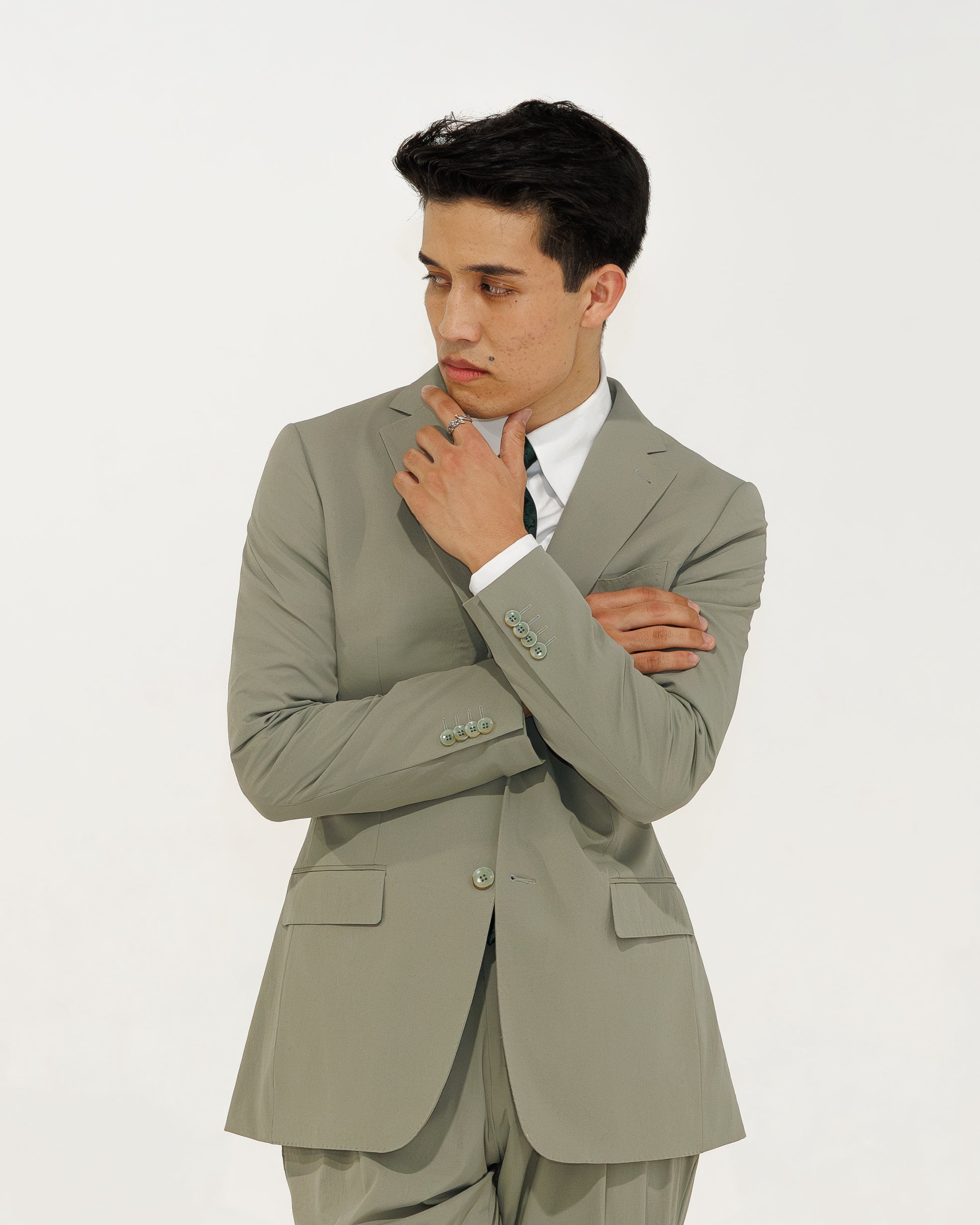 Amalfi green suit - Italian Men's Custom Suit | House of Falcone