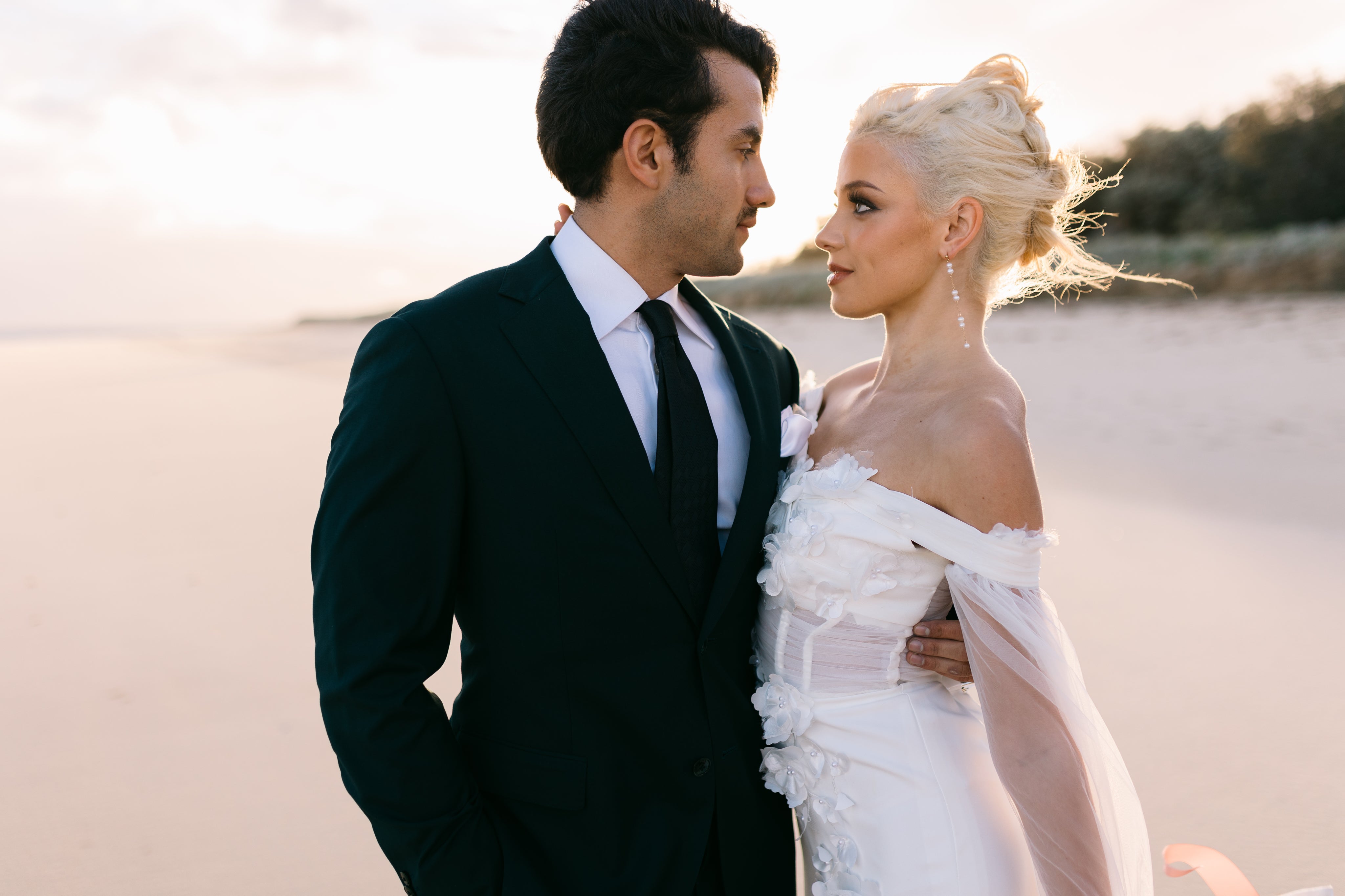 Emerald green suit Detail - Premium Italian Fabric | House of Falcone Brisbane